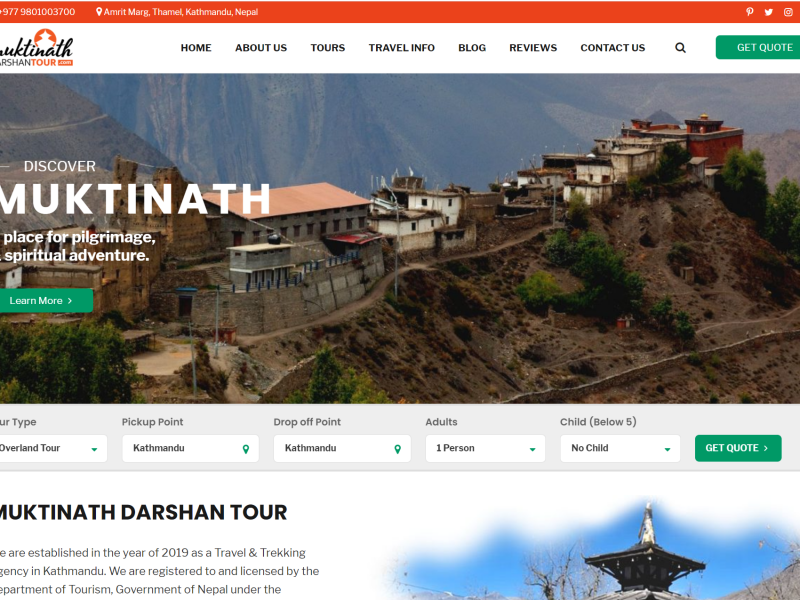 Muktinath Darshan Tour